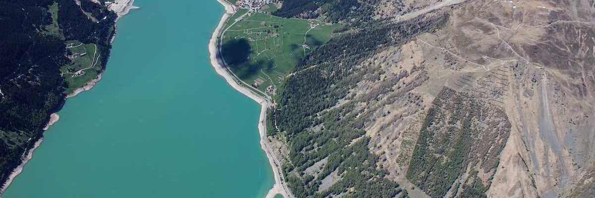 Flugwegposition um 13:47:07: Aufgenommen in der Nähe von 39027 Graun im Vinschgau, Bozen, Italien in 3832 Meter
